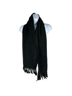 Berkshire Fashions Ladies Black Fringe Scarf Warm Soft Lightweight Stylish